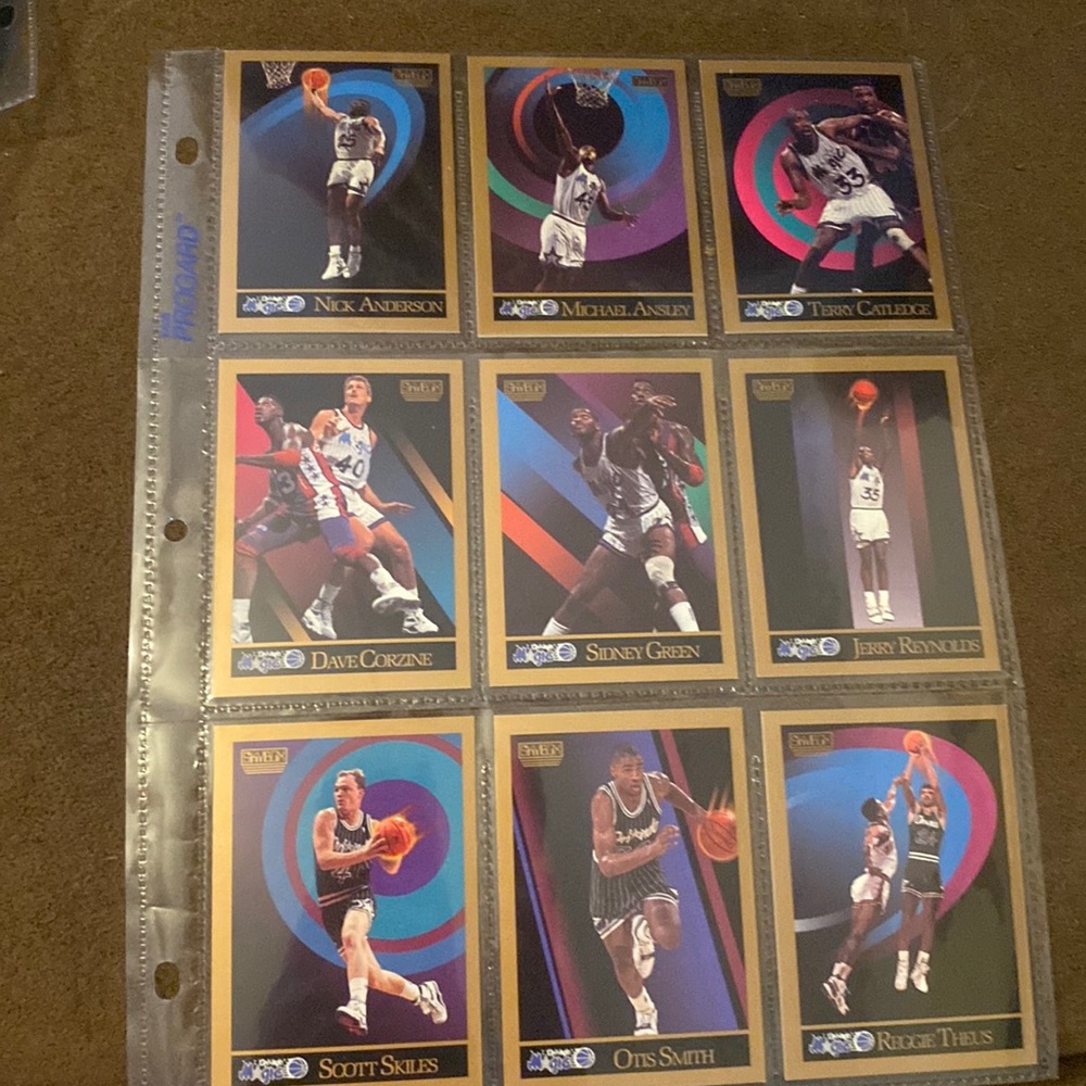 NBA Orlando Magic trading card lot of 9 skybox